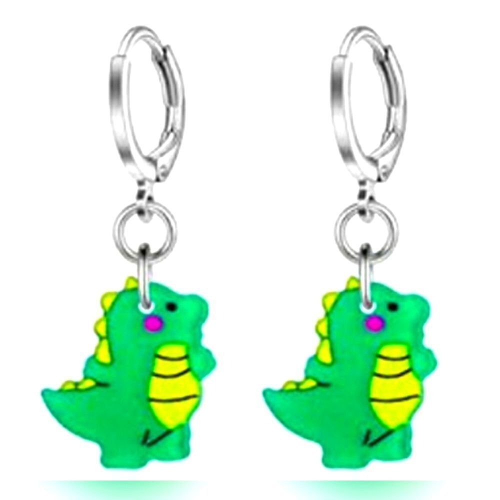 Hypoallergenic Acrylic Dangle Hoop Earrings